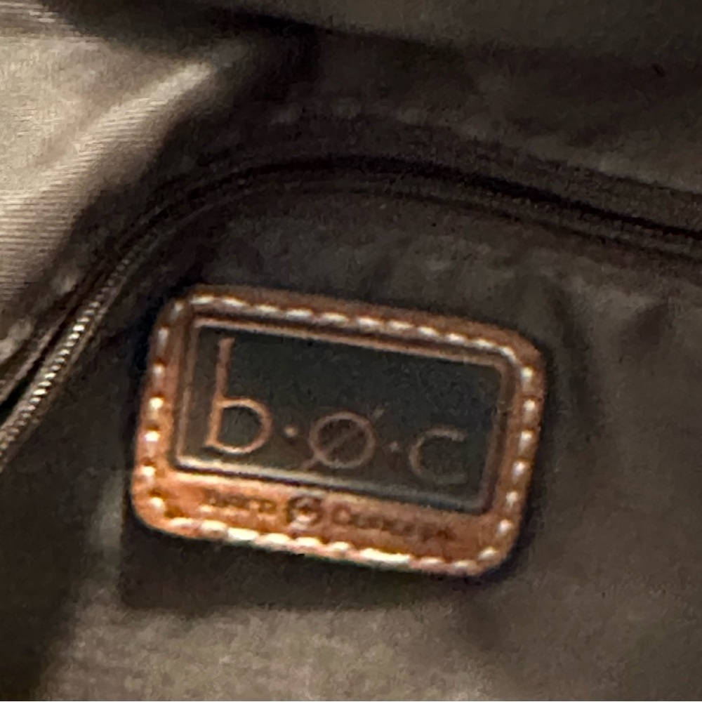 B O C Brown Faux Leather Crossbody Messenger Bag - Picture 4 of 8
